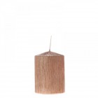 Свещ пилон, надрана, бронз, 7х10 см