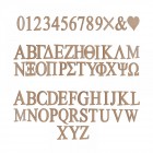 Комплект декоративни букви и цифри, 30СМХ4ММ, МДФ