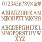 Комплект декоративни букви и цифри, 40СМХ6ММ, МДФ