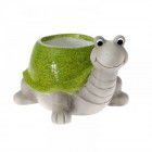 Полирезинова кашпа, костенурка, 40х31х25 см