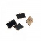 Дървени табелки с щипка, к-т 4 бр., 10х12 см