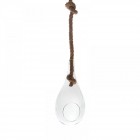 Ваза стъкло капка висяща с въже 14.5Χ32.5