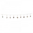 Гирлянд от сърца, плат, 130 см