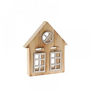 Декоративна дървена къща, 13,5х2,5х16 см