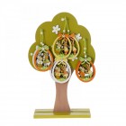 Дърво поставка с 8 висящи яйца, зелено, 26х8х40,5 см