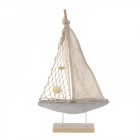 Дървена лодка, 21х5х37 см