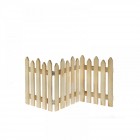 Дървена ограда, натурал, 54х24 см