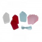 Хартиени табелки за закачване, микс цветове, к-т 20 бр