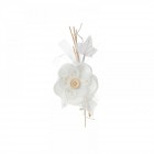 Бутониера, зебло, бяла, 14 см