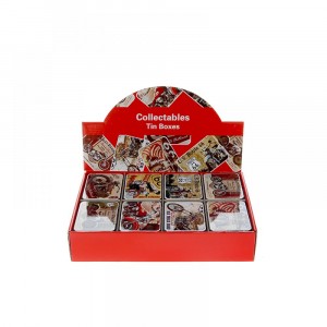 Метална кутия, ретро мотори, 9х6.5 см