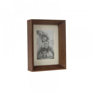 Дървена рамка за снимки, т.кафява, 13х18 см