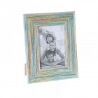 Дървена рамка за снимки, пастел, 10х15 см