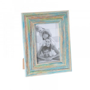 Дървена рамка за снимки, пастел, 10х15 см