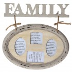 Пано за снимки овал FAMILY  55X52CM