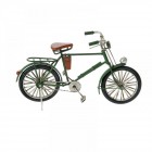 Декоративно ретро колело, зелено, 23х7х13 см