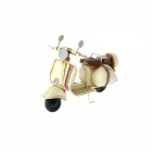 Декоративен ретро скутер, бял, 11,5х5х7.5 см