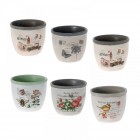  Керамични кашпи “ POST CARD“, 13.5х13.5 см