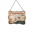 Метално висящо пано, CAPPUCCINO, 20х27 см