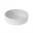 Керамична подложка за саксия, бяла, 18х18х6 см