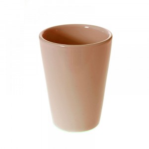 Керамична кашпа, крем, 11.5х11.5 см