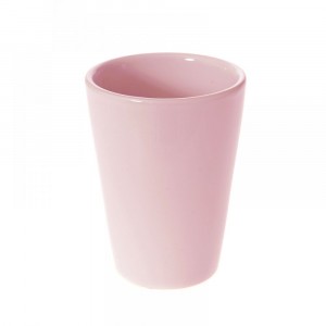 Керамична кашпа, св.розова, 11.5х11.5 см