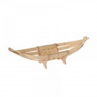 Бамбуков поднос, лодка, натурал, 80х27х19.5 см