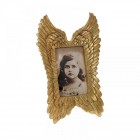 Полирезинова рамка за снимки, крила, злато, 10х15/20х31 см