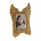 Полирезинова рамка за снимки, крила, злато, 13х18/23х34 см