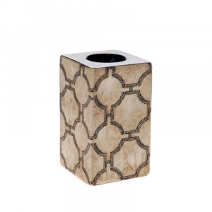 Керамичен свещник , кръгове, 8х8х14 см