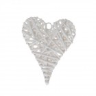 Плетено сърце, висящо, 8х12 см