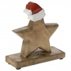 Звезда дърво с коледна шапка, 20Χ7.5Χ22