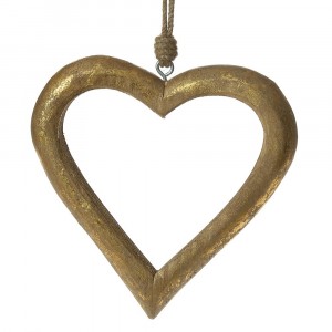 Сърце дърво висящо 24Χ26