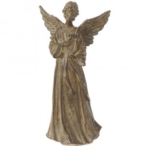 Ангел, полирезин, кафе, 20х13х37 см