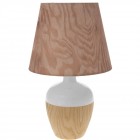 Лампа керамична основа ефект дърво Φ30Χ49