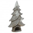 Фигурка елха, политезин, заснежена, 28х15х44 см