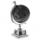 Глобус черен кожа и метал, 16?13?25СМ