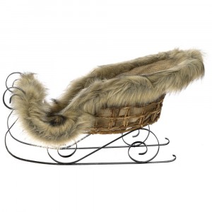 Шейна с пухена декорация, 59х24х34 см