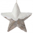 Висяща звезда с пух, 28х28 см