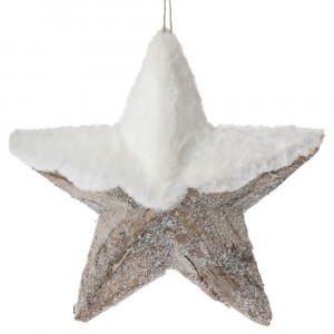 Висяща звезда с пух, 28х28 см