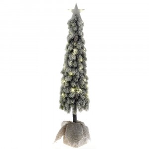 Елха в саксия и LED светлина, 120 см