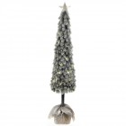 Елха в саксия и LED светина, 145 см