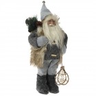 Дядо Коледа сиви дрехи 45CM