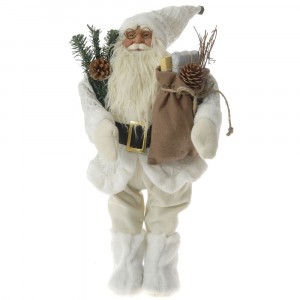 Дядо Коледа бели одежди 60CM