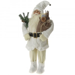 Дядо Коледа бели одежди 90CM