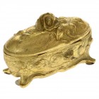 Кутия бижута полирезин златен ефект 11Χ6Х7СМ