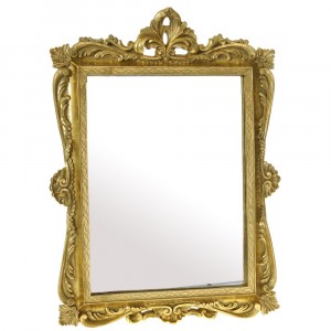 Огледало с полирезин златен ефект 43Χ57СМ