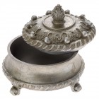 Кутия бижута полирезин сребърен ефект 13Х13Х10СМ