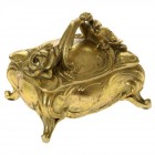 Кутия бижута полирезин златен ефект 15Χ12Χ11СМ