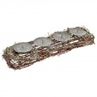 Свещник от плетени пръчки, 4-ка, 43х13х8 см