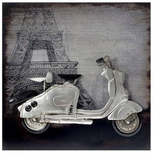 Картина метал , арт, колело 4